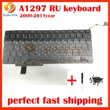 original new for macbook pro 17” A1297 RU keyboard Russian Russia keyboard clavier without backlight backlit 2009 2010 2011year