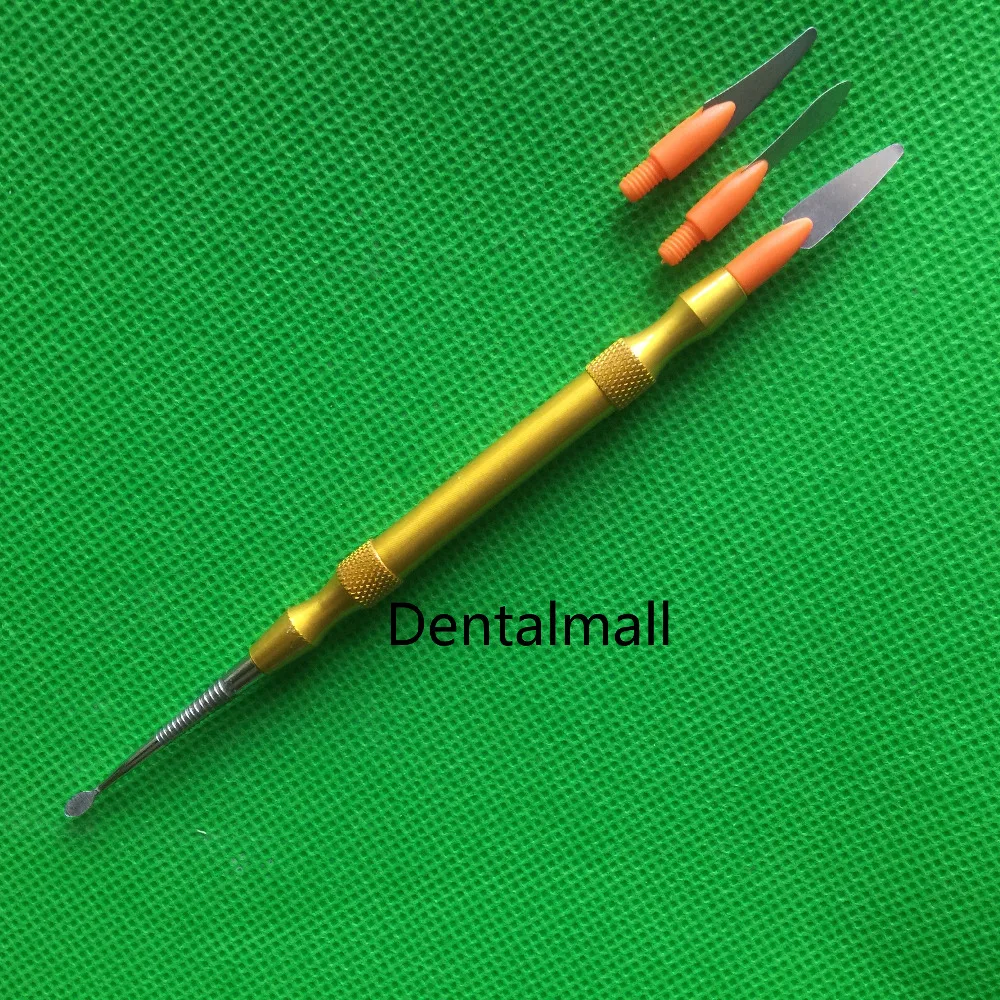 

Denture Ceramic Cement Mixing Knife Dental Lab Blade Double Heads