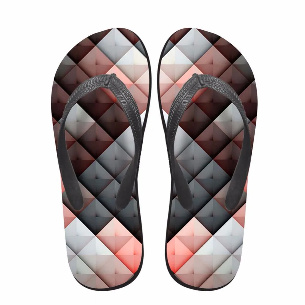 checkered flip flops