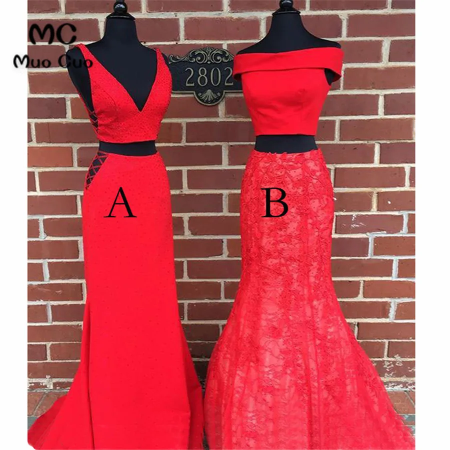 2018 Русалка с открытыми плечами Выпускные платья Длинные AB Кружева Vestido Longo Платье