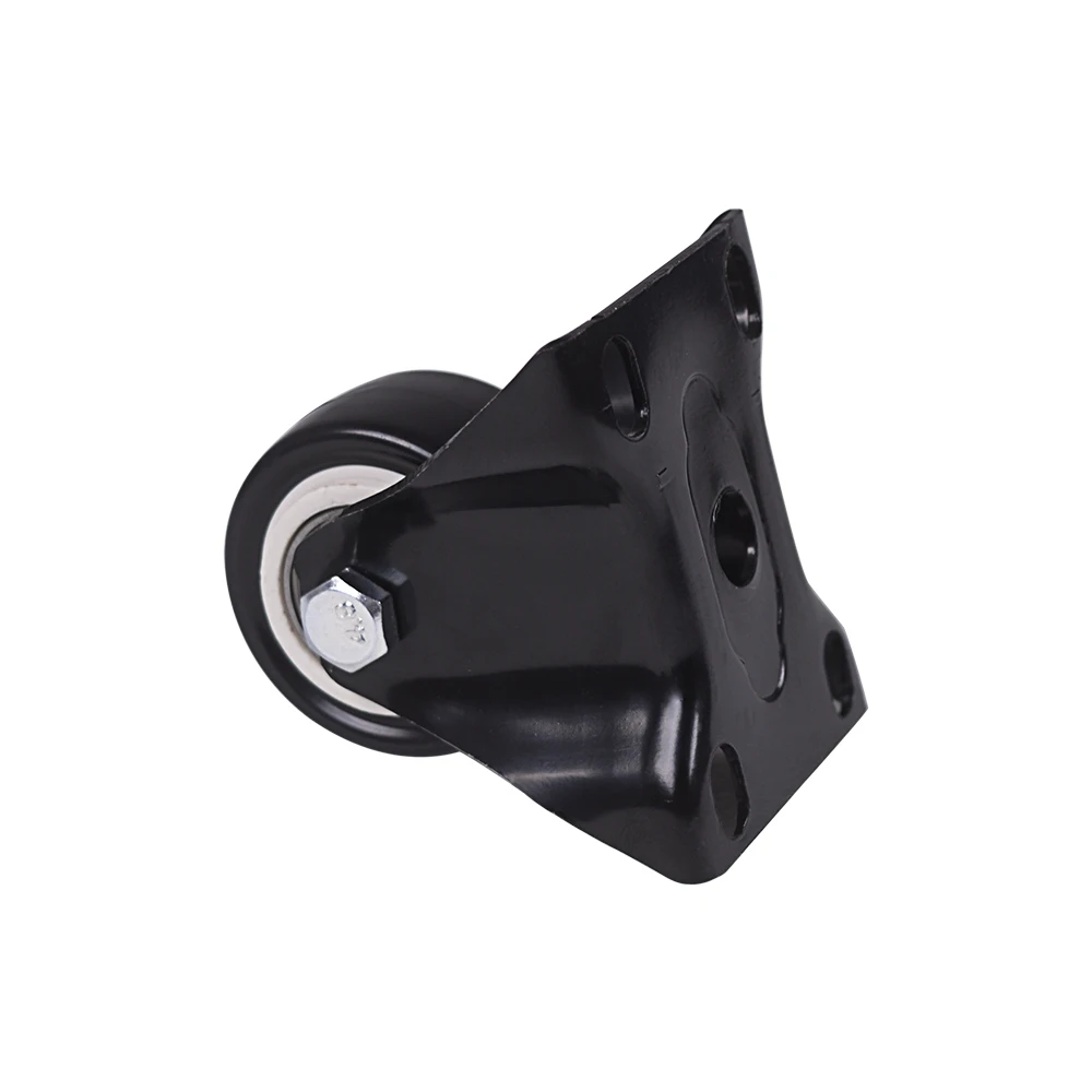 4Pcs-1-6-Inch-Dia-Heavy-Duty-200KG-Black-Polyurethane-Fixed-Castor-Wheels-Trolley-Furniture-Caster (4)