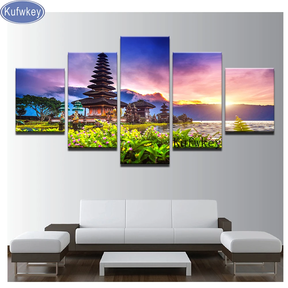 

Full Square drills,5D DIY Diamond Painting "landscape /trees"diamond Embroidery,Multi-picture Combination for Living Room decor