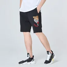 AudWhale летние мужские джинсовые шорты средняя талия Тигр джинсы с принтом шорты для мужчин однотонные повседневные мужские шорты