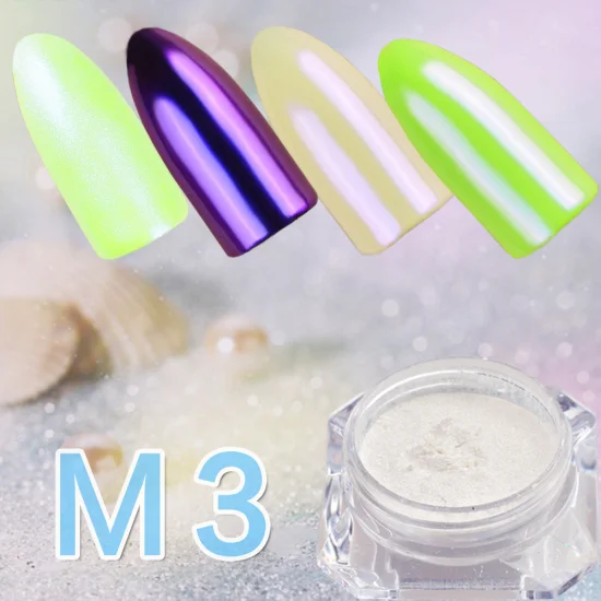 1 г Русалка мерцающий блеск для ногтей пигмент лазер градиентный зеркальный эффект 3D порошок для ногтей пыль маникюр ногти украшения CHM1-9 - Цвет: M3