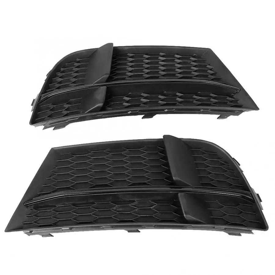 

1 Pair Car Modified Accessory Fog Light Cover Lamp Frame Grille Black Fits for Audi A3 S3 2017 2018 2019 Car Accessories