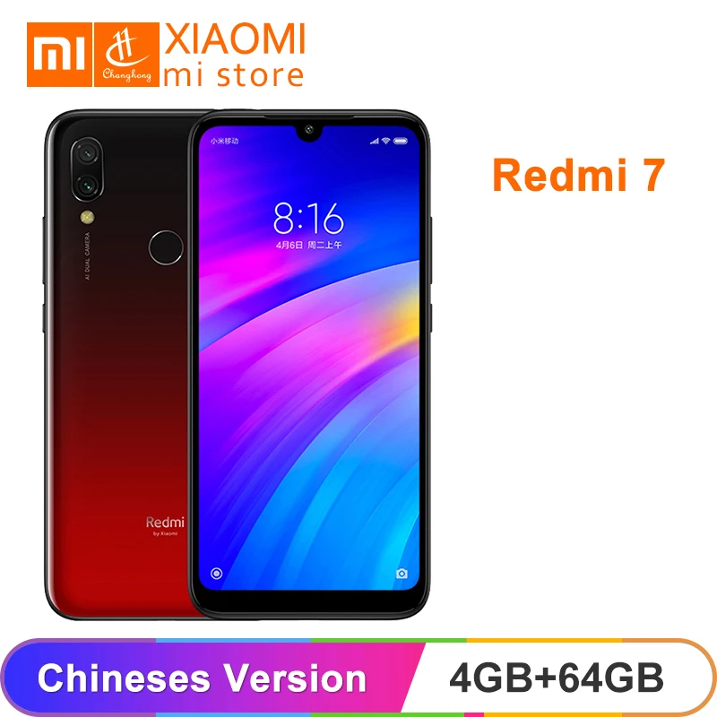 

new Xiaomi Redmi 7 4GB RAM 64GB ROM Mobile Phone Redmi7 Snapdragon 632 Octa Core 12MP Camera 1520 x 720 6.26'' 19:9 Full Screen