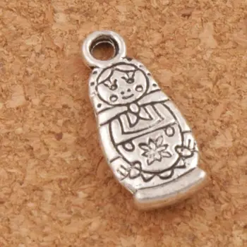 

Russian Dolls Charm Beads 200pcs zinc alloy Pendants Jewelry DIY 17.4x7.6mm L1142