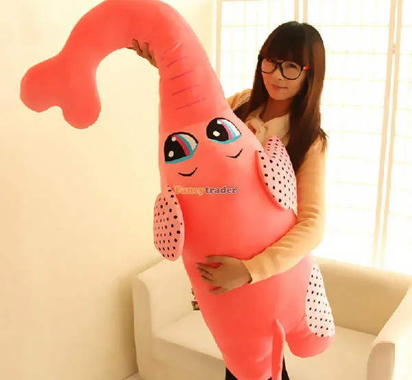 

Fancytrader 2015 New 55'' / 140cm Jumbo Plush Soft Stuffed Big Nose Elephant Toy, 2 Colors Available, Free Shipping FT50483