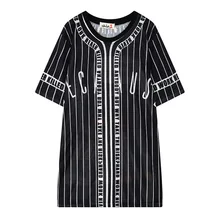 Летняя Новинка полосатая аниме дышащая крутая спортивная одежда сетчатый женский костюм с короткими рукавами хип-хоп tide бренд