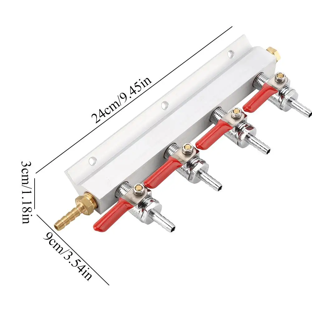 2 Way 3 Way 4 Way CO2 газовый распределительный коллектор пивной Дозирующий баррель диспенсер пивной пивоваренный инструмент дропшиппинг