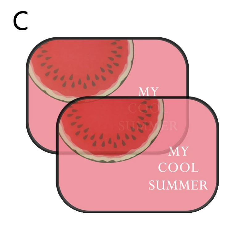 Модная новинка,, 2 предмета, милый мультяшный автомобиль, стильный занавес, анти-универсальный, автомобильный, оконный, детский, солнцезащитный, 5 узоров, высокое качество - Цвет: C