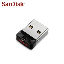 SanDisk USB 2,0 CZ33 мини-накопитель 64 ГБ 32 ГБ 16 ГБ USB флеш-накопитель карта памяти U диск USB ключ Флешка для ПК