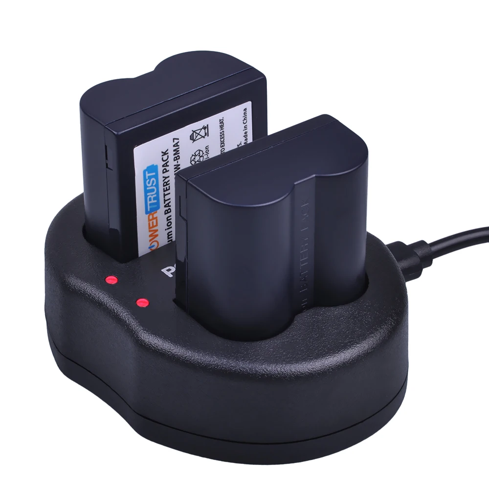 1x CGA S006 900 мАч S006E S006A DMW BMA7 батарея + двойное зарядное устройство USB для Panasonic DMC FZ7 FZ8