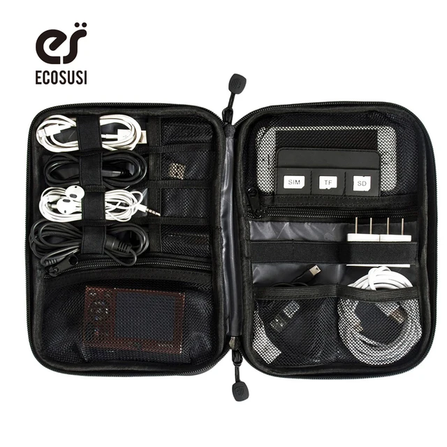 Ecosusi Electronic Accessories Bag Nylon Mens Travel For Ecosusi Electronic Accessories Bag Nylon Mens Travel For Date Line Sd Card Usb Cable Digital