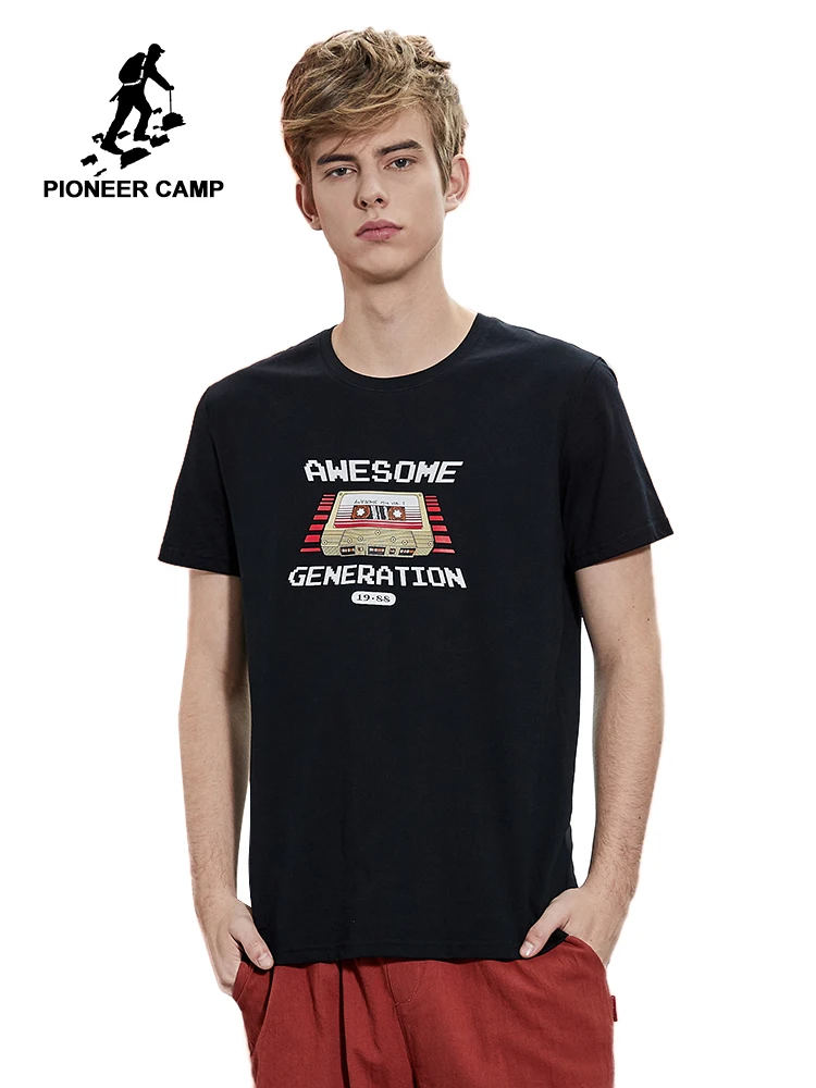 

Pioneer Camp Summer 2019 Short Sleeve T shirt Men Fashion Brand Design 100% Cotton T-shirt Male Quality Print Tshirts ADT906228