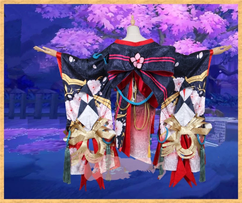 Onmyoji MOBA SSR демонический нож для девочек, вишневый нож, танцевальный карнавальный костюм, кимоно в японском стиле, рождественские костюмы, игра, косплей