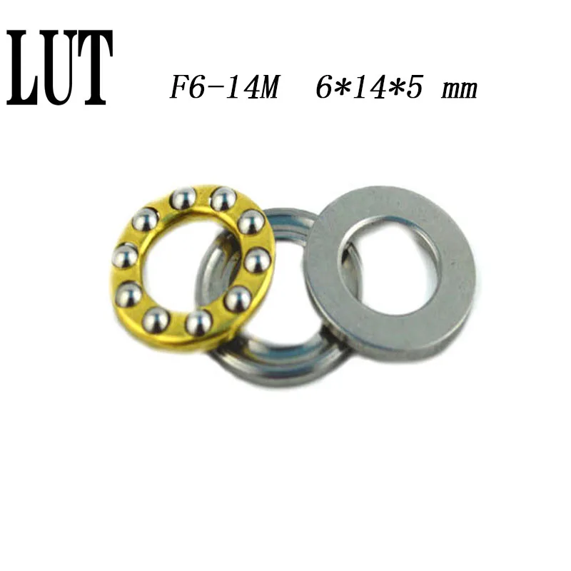 uxcell F6-12M Miniature Thrust Ball Bearings 6mm x 12mm x 4.5mm Chrome Steel with Washers 10 Pcs