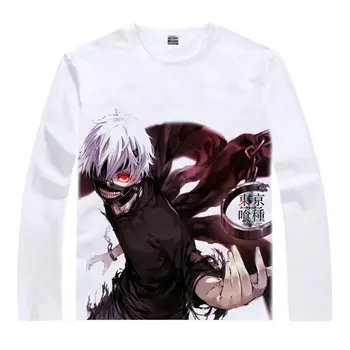

Tokyo Guru T-Shirt Kagune Shirt fashion Long sleeves t-shirts men anime cosplay costume kawaii white summer causal T Shirts a