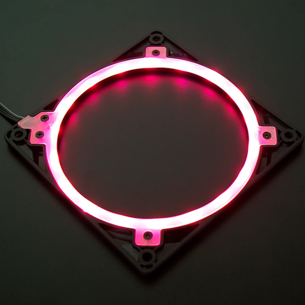 4 Pin Ультра тонкий 10 видов цветов RGB свет 18 LED кольцо Halo диафрагма для 120 мм