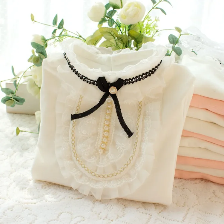 2017 Autumn Girls Turtleneck T-Shirt Cotton Children White Pink Shirts Baby Girls Clothing Long Sleeve Bottom Tops For Kids HTB1zMe8NpXXXXc.XFXXq6xXFXXX1 - 2017 Autumn Girls Turtleneck T-Shirt Cotton Children White Pink Shirts Baby Girls Clothing Long Sleeve Bottom Tops For Kids