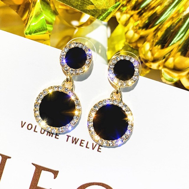 Sale Crystal Heart Star Crown Drop Earrings for Women Rhinestone Earring Long Tassel Big Fashion Wedding Party Jewelry