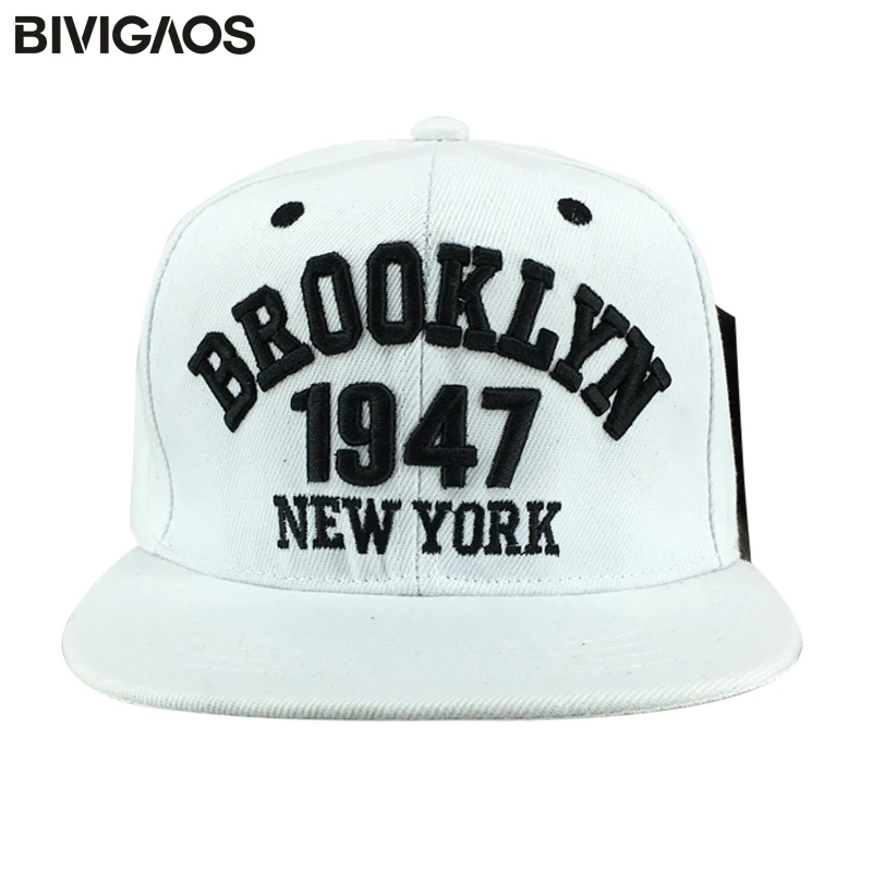 2016 New Black White Casual Gorras Snapbacks Skateboard Hats 1947 New