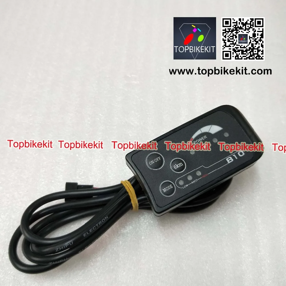 Ebike дисплей светодиодный 24 В/36 В/48 В LED810 измеритель уровня панель 4 провода для