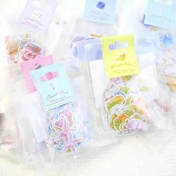

70pcs/lot Stickers Cute Romantic Mini Sticker Painted Watercolor Diary Photo Decorative stationery Stickers