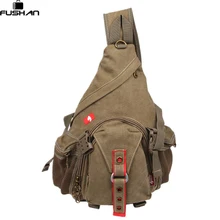 Neue 2016 Mode Ausrüstung Multifunktions Brust taschen leinwand mann Messenger Bags, Männer Unisex Schulter Rucksäcke Pack taschen