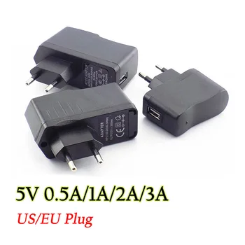 

DC 5V 0.5A/1A/2A/3A Power Adapter micro USB Charging Port AC to DC 100V 240V Converter Charger For LED Strip Lamp Lights US/EU