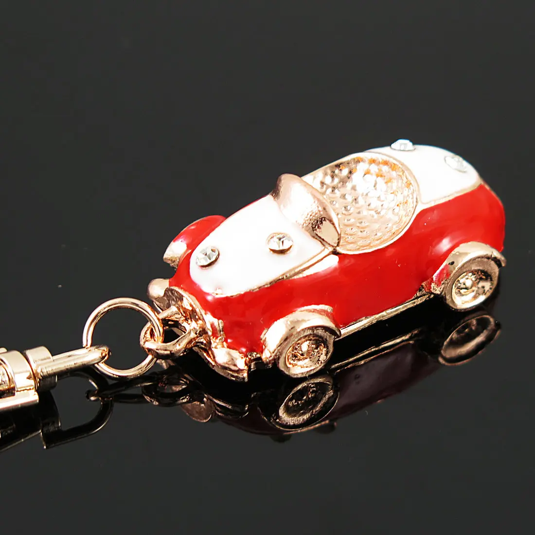 Fashion Alloy Car KeyChain Crystal Key Chains Charm HandBag Pendant for