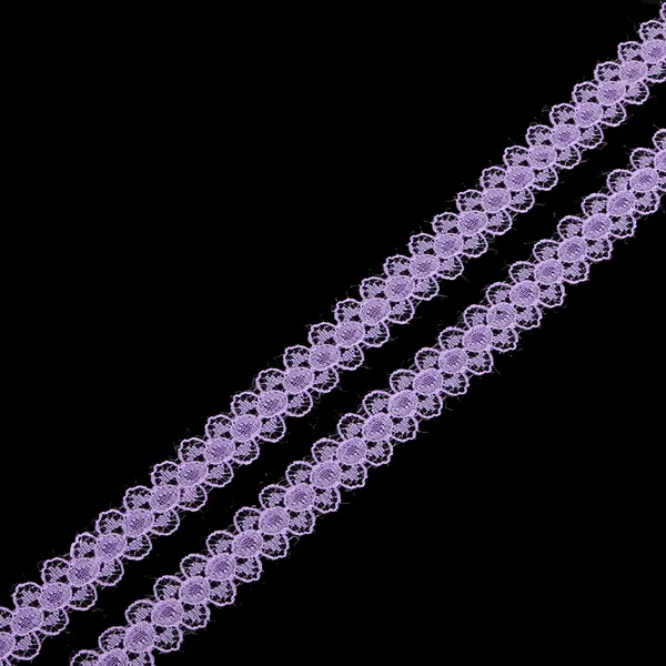 5 ярдов/партия кружевная лента 15 мм вышитая кружевная отделка для шитья украшение для альбома DIY лоскутное ремесло - Цвет: Purple