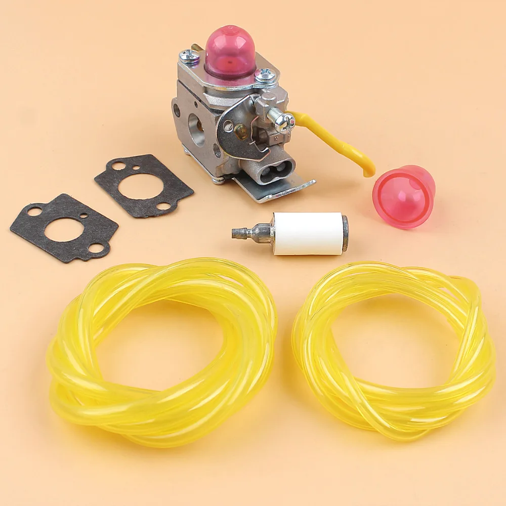 Carburetor Primer Bulb Fuel Line Filter Kit For Craftsman Poulan Weedeater FL25C FL20C XT260 FX26 XT260 Trimmer Zama C1U-W18