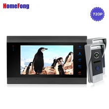 Homefong 7 дюймов AHD 720 P широкоугольный видео домофон видео система для личного дома трекер движения изображение/видео ИК