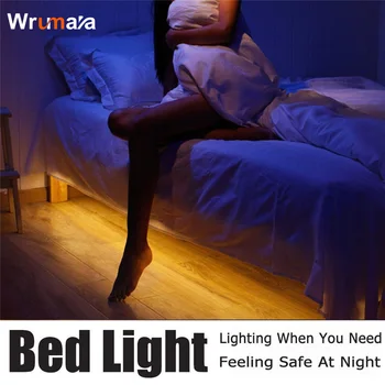 

Wrumava 3W 30 LEDs Waterproof IP65 Induction LED Light Strip Bedside Motion Sensor Lamp Warm Light Night light Bar For Bedroom