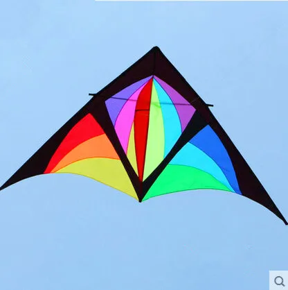 New   Multi-color  168 inch  5Square Power Delta Kite  Carbon Rod With Handle Line Good Flying