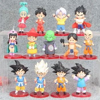 

13pcs/set Anime Dragon Ball Z Characters Cute Version Figure Model Toys 8-9cm