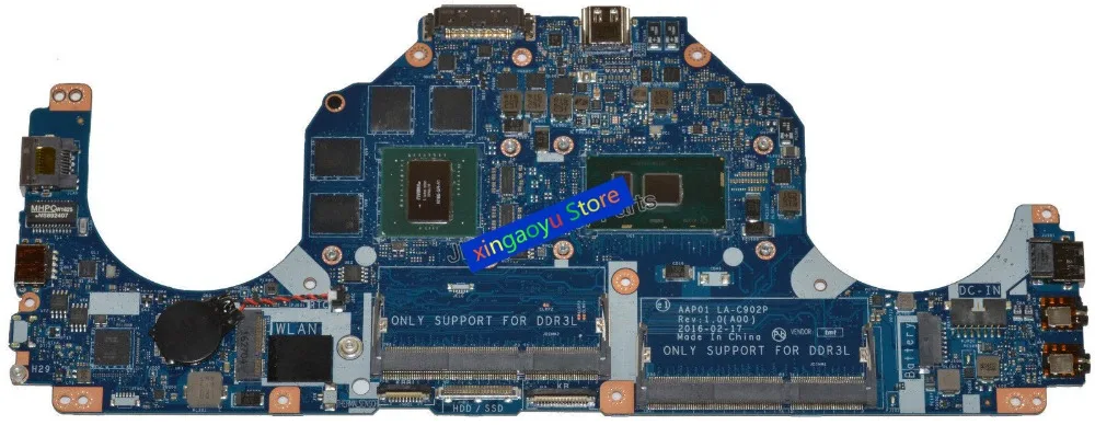 For Dell For Alienware 13 R2 Motherboard 4gb Vram W I7 6500u 2 5ghz Cpu Txydj 0txydj Cn 0txydj La C902p Laptop Motherboard Aliexpress