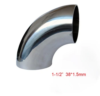 

SS304 Material 1-1/2", 38mm Stainless Steel Sanitary Welding Type 90 Degree Elbow