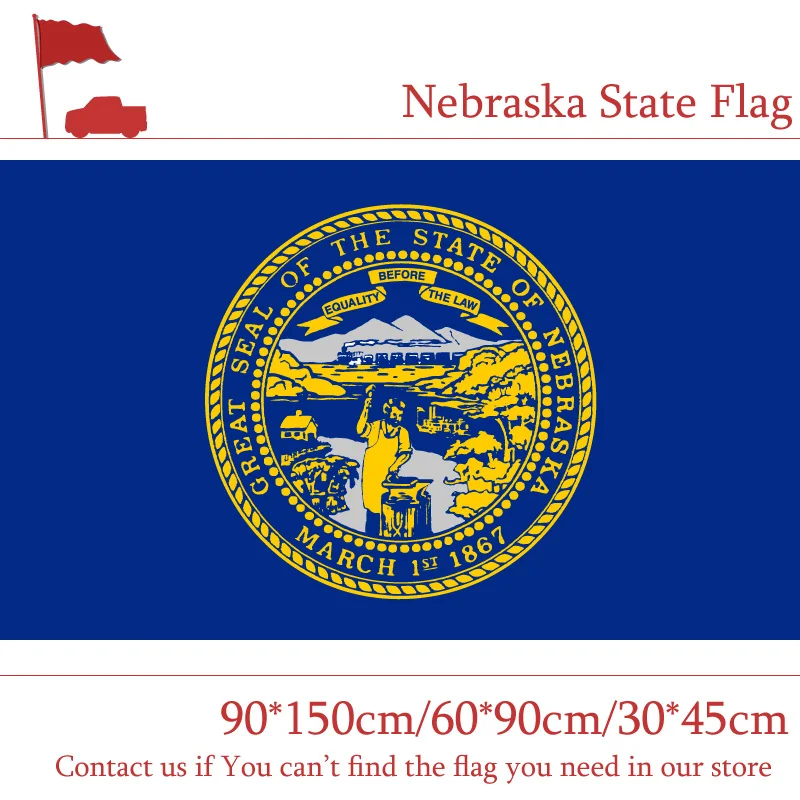 

Freeshipping Nebraska State Flag American Flag 90*150cm 60*90cm Digital Printing Activities Decorative USA Flag 30*45cm Car Flag