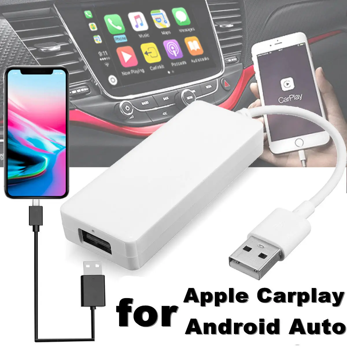 Автомобильный ссылка ключ USB Портативный ссылка ключ навигации плеер USB 5V 1A Авто Ссылка адаптер для Smart TV Android авто чехол для Apple CarPlay
