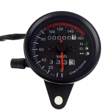 Мотоцикл Универсальный двойной одометр измеритель скорости ночник светодиодный подсветка Мотоцикл ATV Модифицированная деталь 12 В