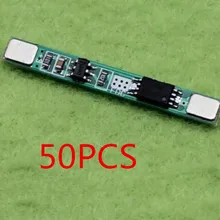 50 шт./Партия 1 S 3,7 V 3A li-ion BMS батарея pcm Защитная плата pcm для 18650 литий-ионная литиевая батарея