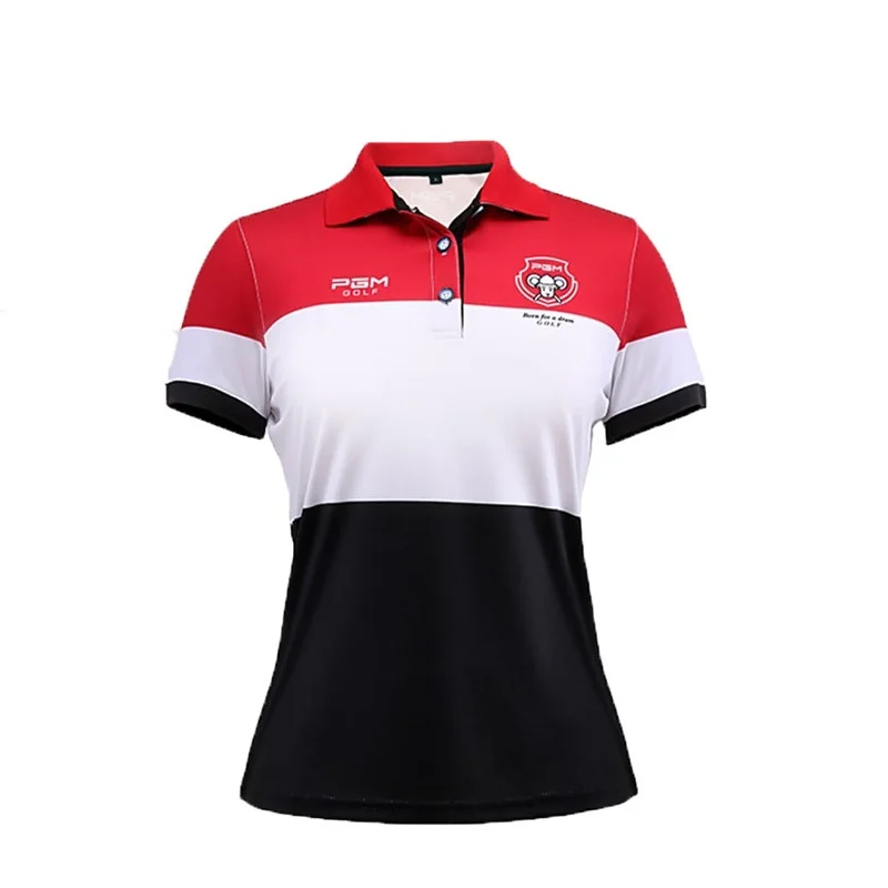 Women's Golf Shirt Color Block Quick-dry and Breathable Golf Sports t-Shirt