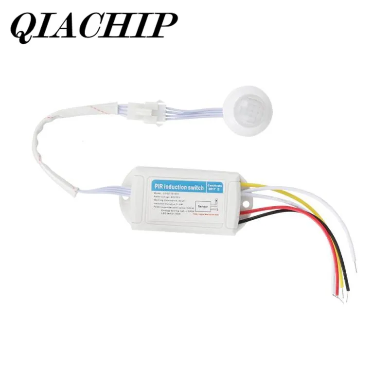 

220V IR Infrared Module Body Sensor Intelligent Light Lamp Motion Sensing Switch Adjustable Movement Sensing Switch DS35