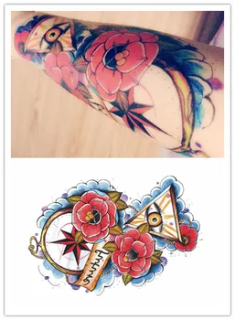 

Flower Rose Temporaty Body Art Mysterious Paste for Health Care Supplies