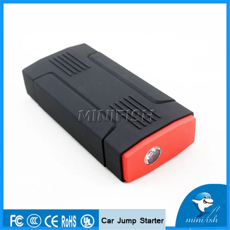 

Emergency 12V car lithium battery jump starter with anti over-charge clamps Dual USB output