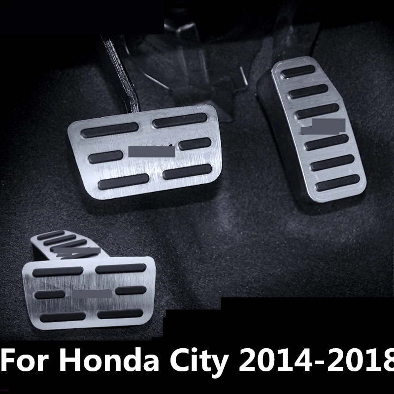 Для Honda City 2014 2018 автомобильный Стайлинг крышка из алюминиевого сплава для ног