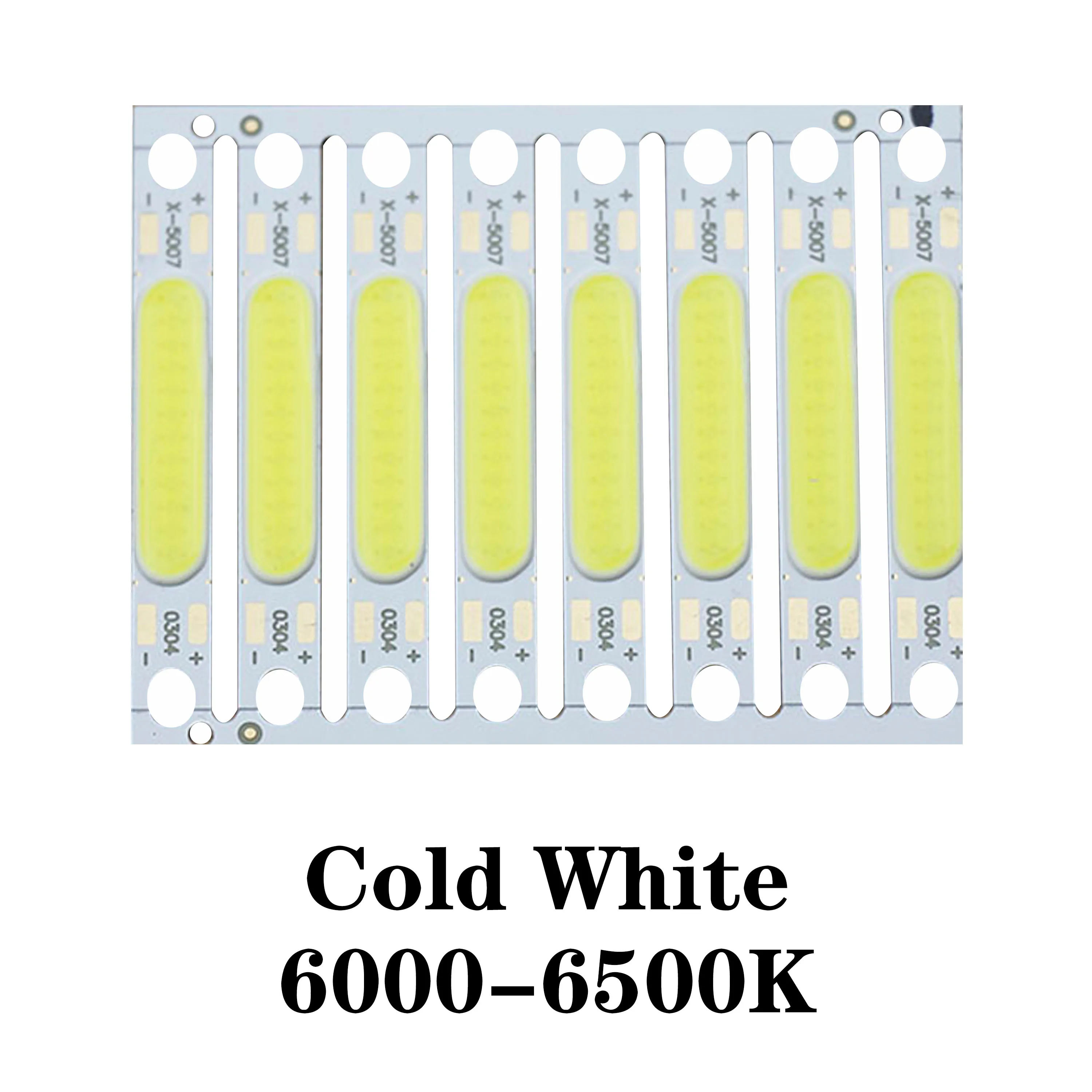 

40 PCS A LOT 3W 5W Full Power COB LED Light Chip DC11V DC15V 300mA LED COB Bar For Flashlight Wall Lamps lights Tube DIY