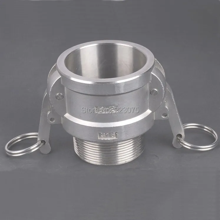 SS304 эксцентрик нержавеющая сталь LOCK CAMLOCK типа B Groove муфта Женский до " NPT папа